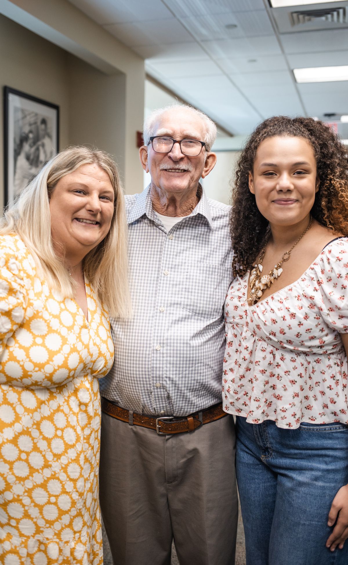 Guests posing together at Grand Opening